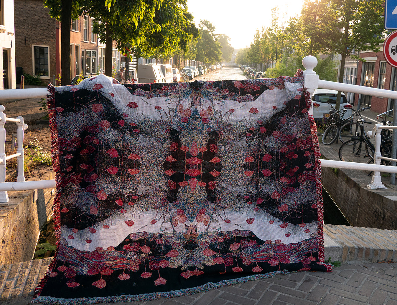 Luxe Jacquard Geweven Deken / Petal Smoke
