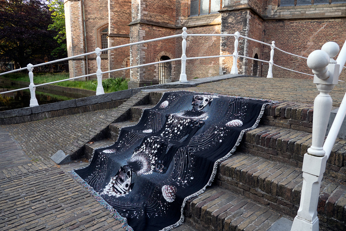 Luxe Jacquard Geweven Deken / Gemini Noir