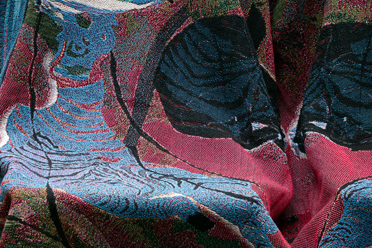 Luxe Jacquard Geweven Deken / Nocturna Botanica