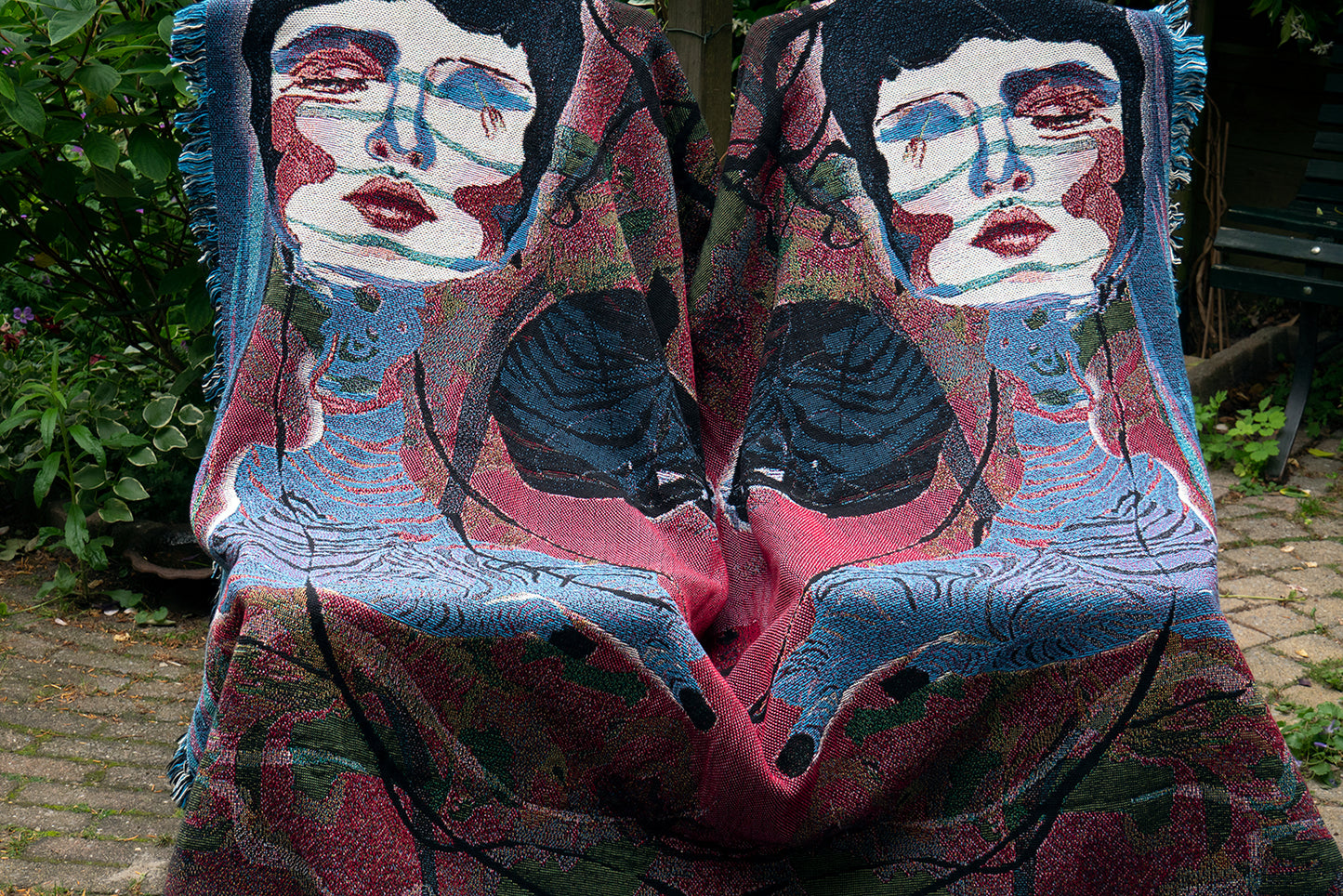 Luxe Jacquard Geweven Deken / Nocturna Botanica