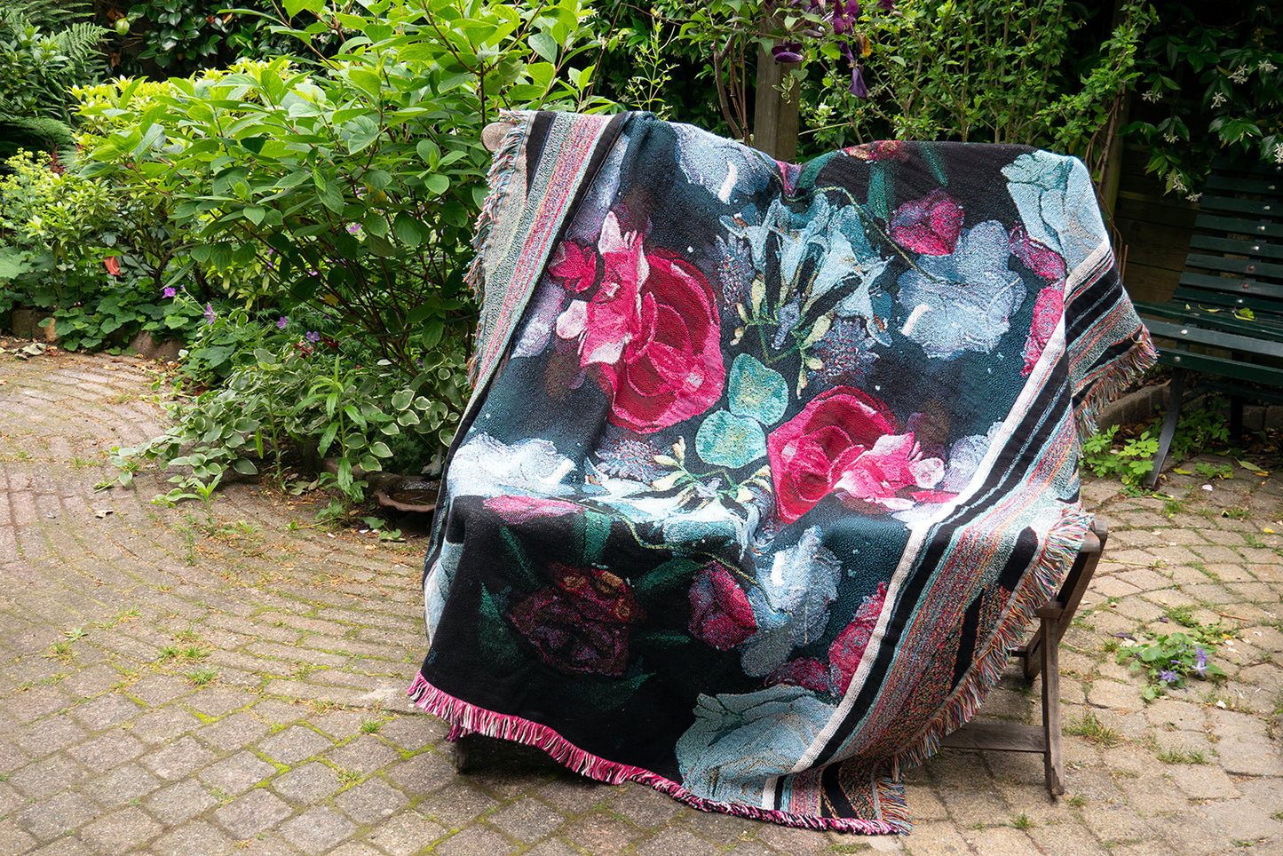 Luxe Jacquard Geweven Deken / Kaleido Bloom