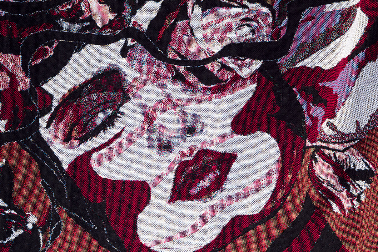 Jacquard weave decorative blanket 127 x 152 cm