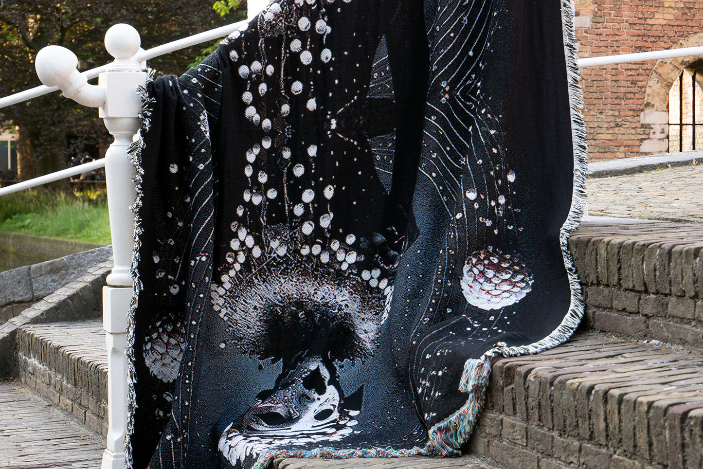 Luxe Jacquard Geweven Deken / Gemini Noir