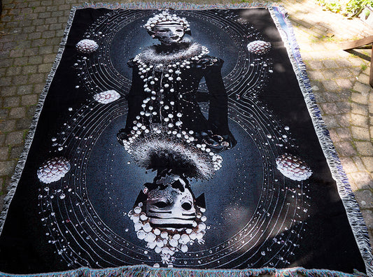 Luxe Jacquard Geweven Deken / Gemini Noir