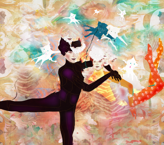 moderne kunstprint figuratieve illustratie – moderne wanddecoratie