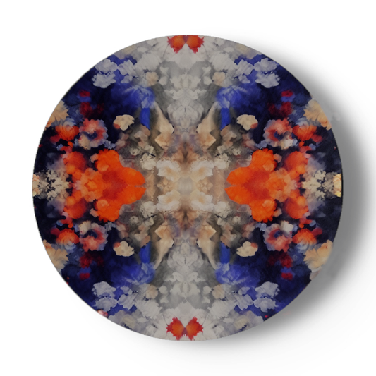 Porcelain plate / Flowers Kaleido series 