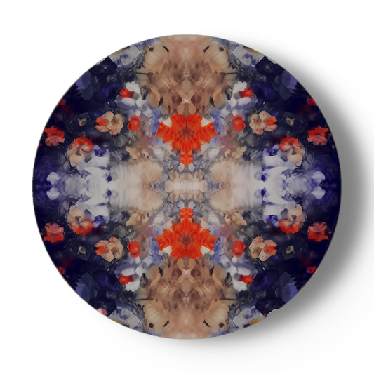Porcelain plate / Flowers Kaleido series 